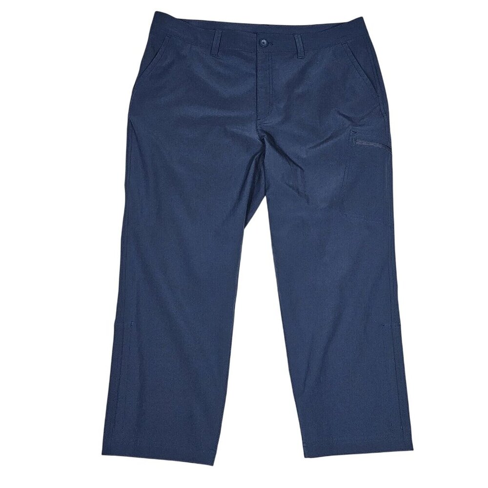 Eddie Bauer Ripstop Crop Pants Women's 12 Blue